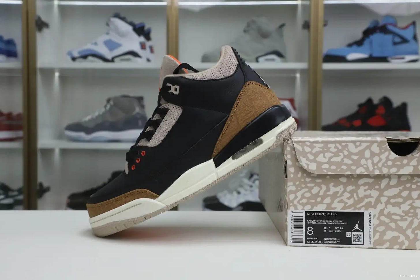 AIR DESERT Kimikick CT8532 CEMENT JORDAN 3 0511